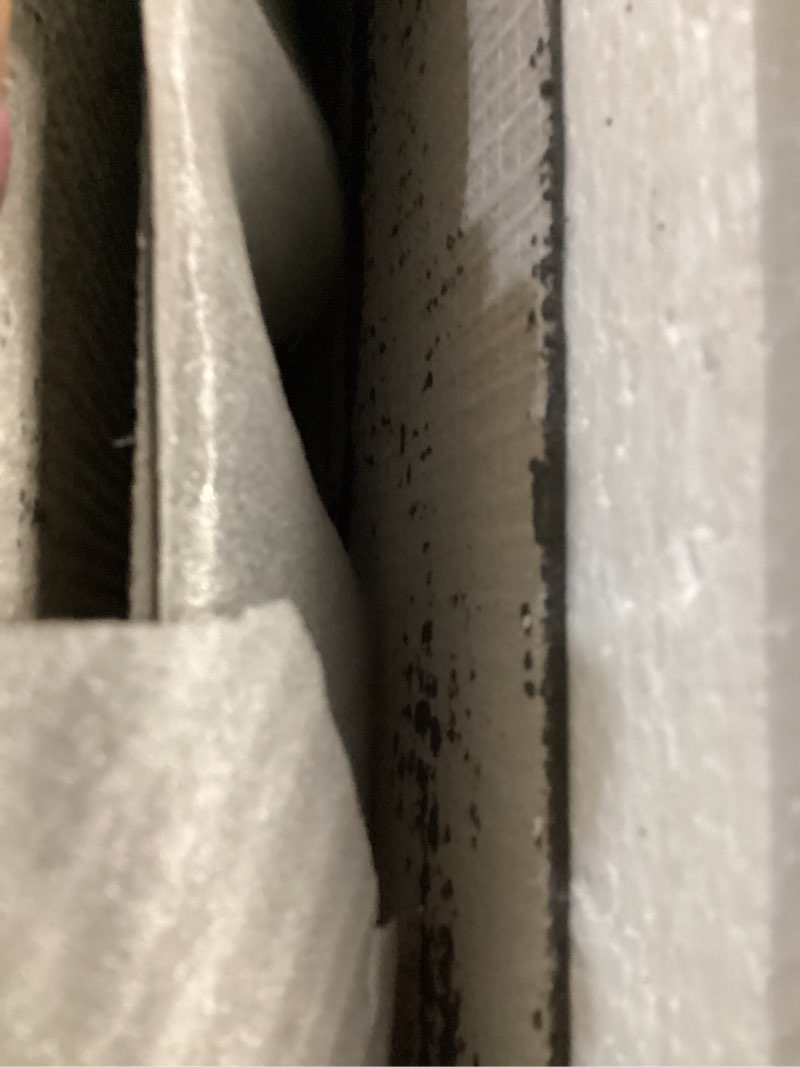 Condition photo showing As Is for KASARO 3D Faux Stone Wall Panels, 4 PCS MCM Flexible Wainscoting Panels for Exterior/Interior Decor, Modified Clay Material, Accent for Home, Art, Commercial, Stone Black, 47.2 × 23.6 inch