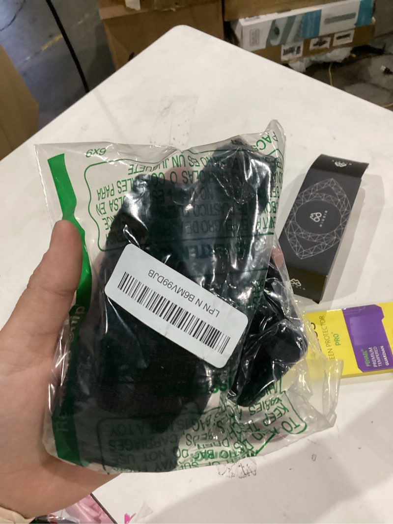 Condition photo showing As Is for freetoo trigger finger splint for thumb, thumb brace right hand left hand for arthritis pain and support, thumb spica splint for trigger thumb tendonitis, sprain. fits palm from 6.2‘’-7.5‘’ xs white xs-fit both hands white / black