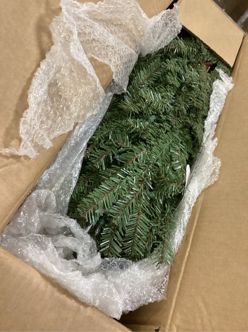 Condition photo showing Good Condition for Puleo International 5ft Pre-Lit Alpine Artificial Christmas Tree with 150 Clear Lights, 391 Realistic Dense Branch Tips, Easy Setup Artificial Trees with Sturdy Metal Stand 5' Alpine