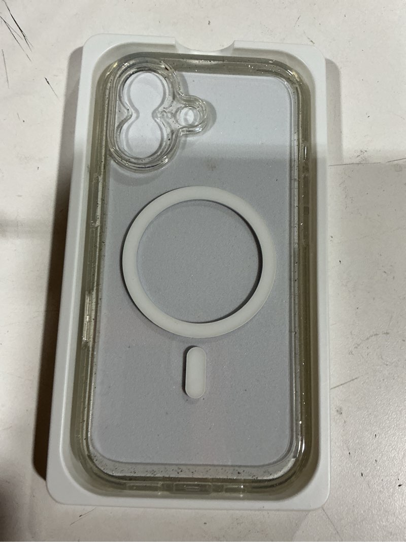 Condition photo showing Good Condition for miracase for iphone 17 case 6.3'', full-body military drop protection outdoor phone case with built-in glass screen &camera control,easy installation,no gap,compatible with magsafe,clear glitter iphone 17 clear glitter