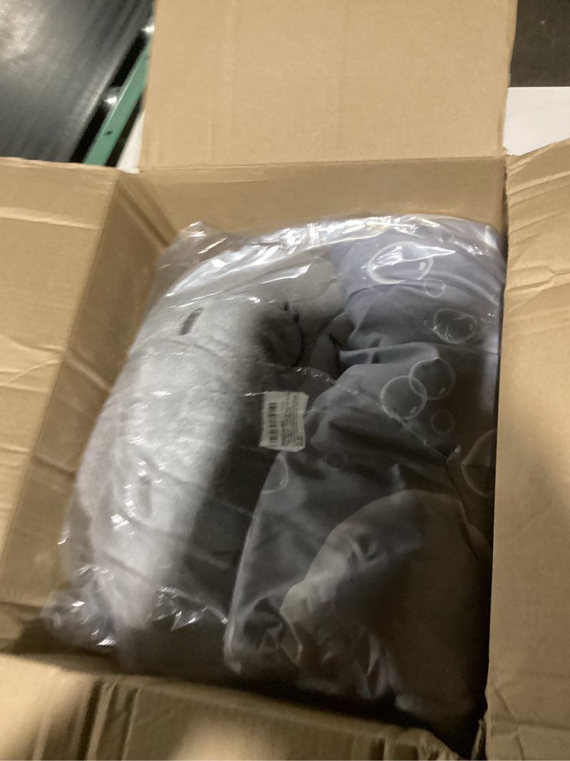 Condition photo showing Good Condition for Happy Nappers: Pillow & Sleepy Sack Medium - Grey Shark - 54 x 20inches, 2-in-1:Plush Animal Opens Into Sleeping Bag, Soft Play & Nap Character, Kids 3 and up Medium Grey