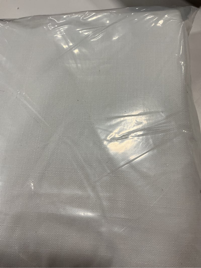 Condition photo showing New/Like New for Mrs.Naturall Thermal Curtains for Winter,Cream Curtains 84 Inch Length 2 Panels Set,Light Blocking Linen Blackout Curtains 84 Inches Long for Living Room Bedroom,Boho Farmhouse Decor 42"W x 84"L (Pack of 2) Natural