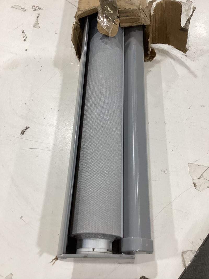 Condition photo showing Good Condition for chrisdowa cordless zebra blinds for windows, dual layer free-stop light filtering window roller shades, pull down privacy zebra shades for home, office, bedroom, door (71" w x 72" h, light grey) 71"w x 72"h light grey