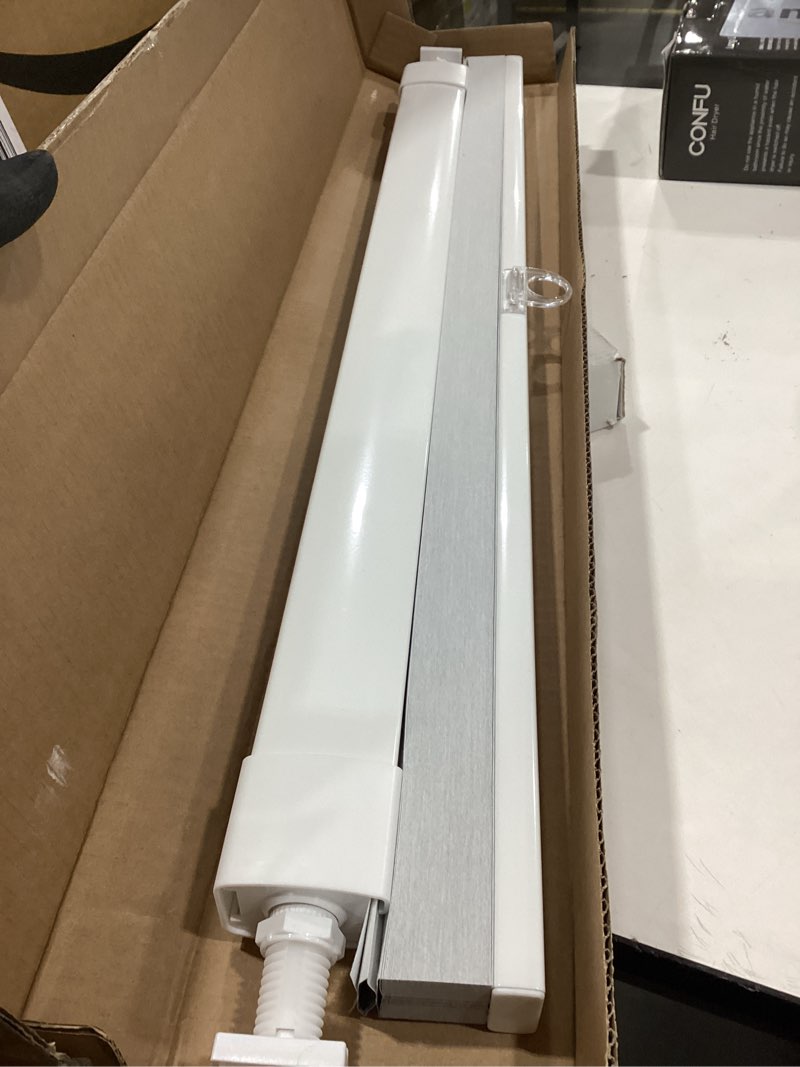 Condition photo showing Good Condition for lazblinds no tools no drill cordless cellular shades, blackout light blocking honeycomb shades for home, thermal insulation blinds for windows, 27" w x 36" h, white blackout-white 27" w x 36" h