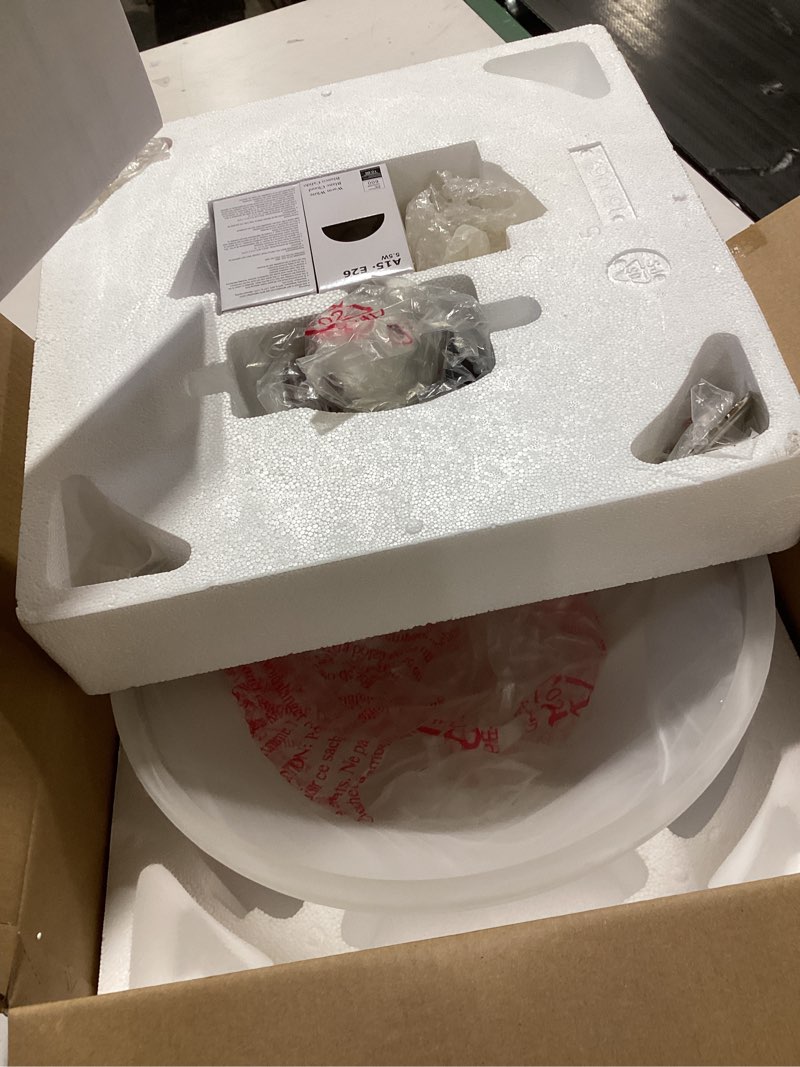 Condition photo showing Good Condition for Light White Incandescent Ceiling Fan Light Kit