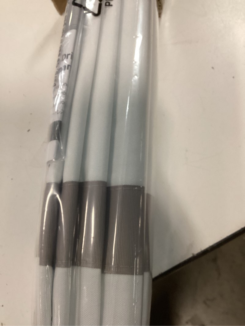 Condition photo showing Good Condition for lazblinds no tools no drill cordless roman shades for windows, blackout thermal insulated uv blocking window blinds, room darkening fabric blinds for indoor windows, 26'' w x 64'' h, white-grey white-grey (blackout) 26" w x 64" h
