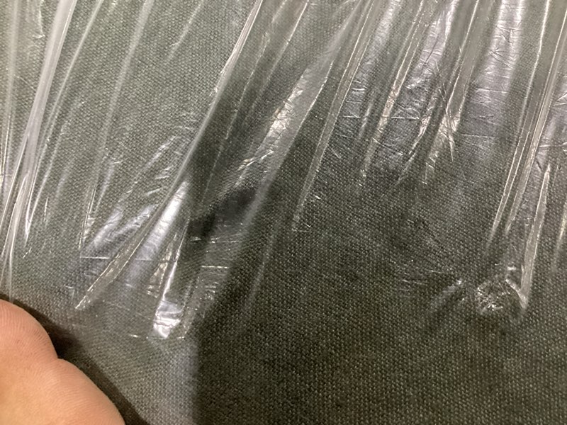 Condition photo showing Good Condition for dusty olive european linen duvet cover
