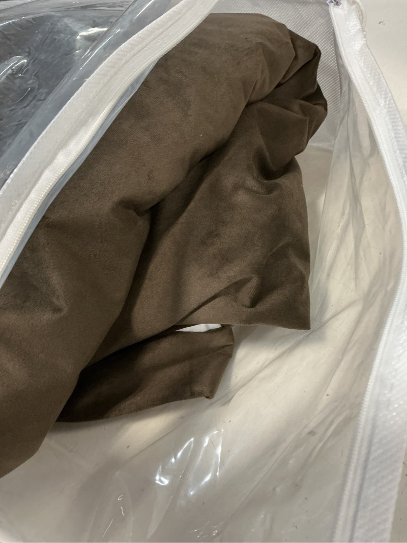 Condition photo showing Good Condition for hpd half price drapes signature velvet thermal blackout curtains for living room 120 inch long (1 panel) rod pocket insulated blackout curtains for bedroom window curtains, 100w x 120l, java java 100"w x 120"l (pack of 1)