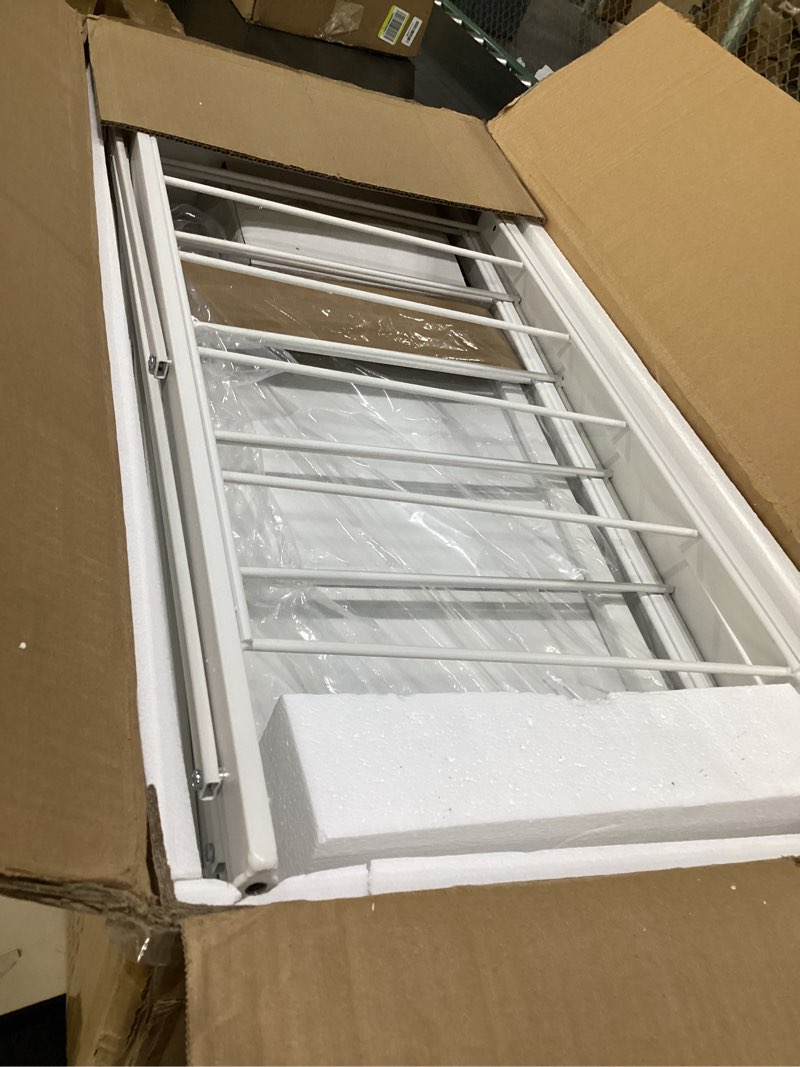 Condition photo showing Good Condition for himix 5 tier foldable storage shelves, expandable folding pantry shelf with wheels, changeable into 2 shelf units, collapsible storage rack metal shelves for kitchen, room, garage, white white 5-tier