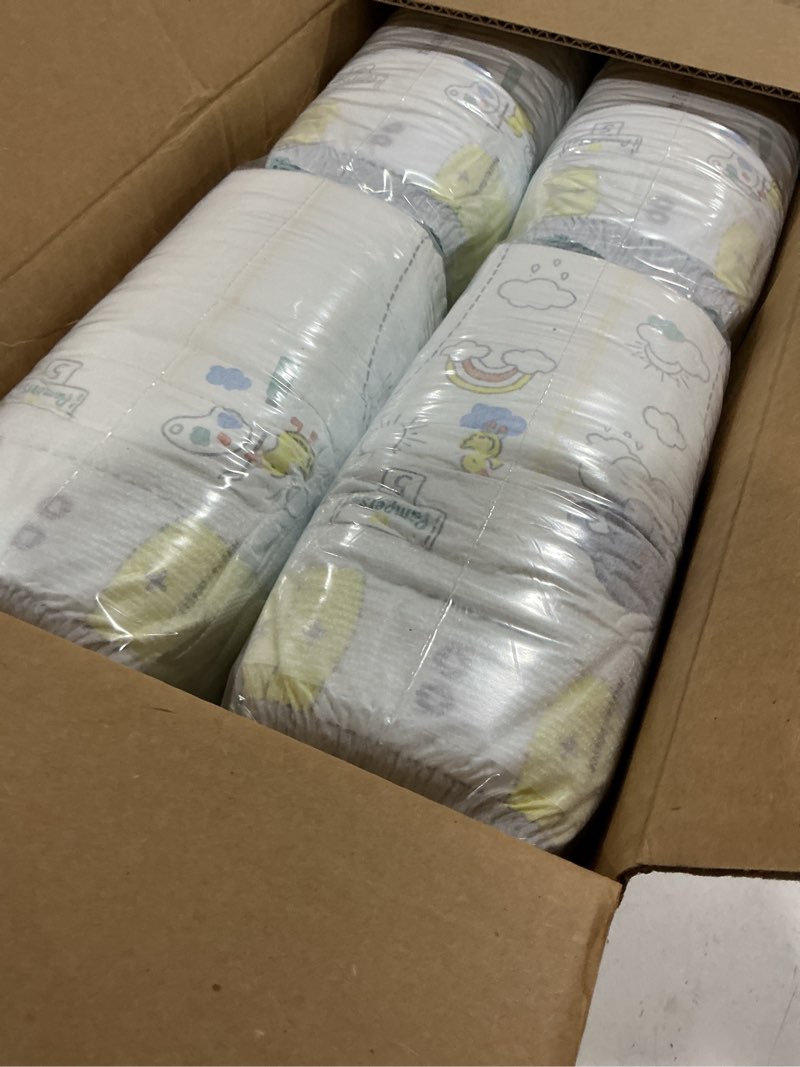Condition photo showing Good Condition for pampers swaddlers diapers, size 5 (20-37 lbs), 132 count, absorbent, keeps baby dry and comfortable, skin safe disposable baby diaper (packaging may vary) size 5 132