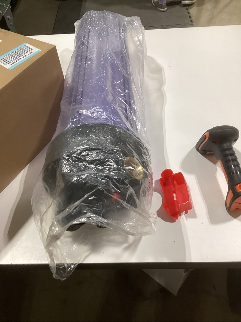 Condition photo showing New/Like New for WHT20 Whole House Water Filter Housing, Fit 20"x4.5" Sediment etc Filters for Well and City Water, Big Filter Blue Pre-Filtration System for Home, 1" NPT Port, Pressure Release (Clear Housing) Fit for 20"x4.5" Sediment etc Water Filters