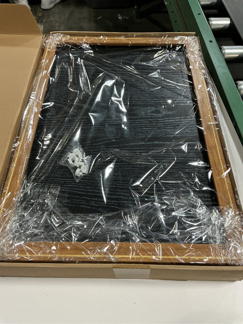 Condition photo showing Good Condition for IARTTOP Large Mountain Forest Framed Canvas Wall Art 16x24 Inch Set of 3 Abstract Misty Woodland Painting Modern Farmhouse Art Prints for Living room Dining room 16*24 Inch Brown Mountain