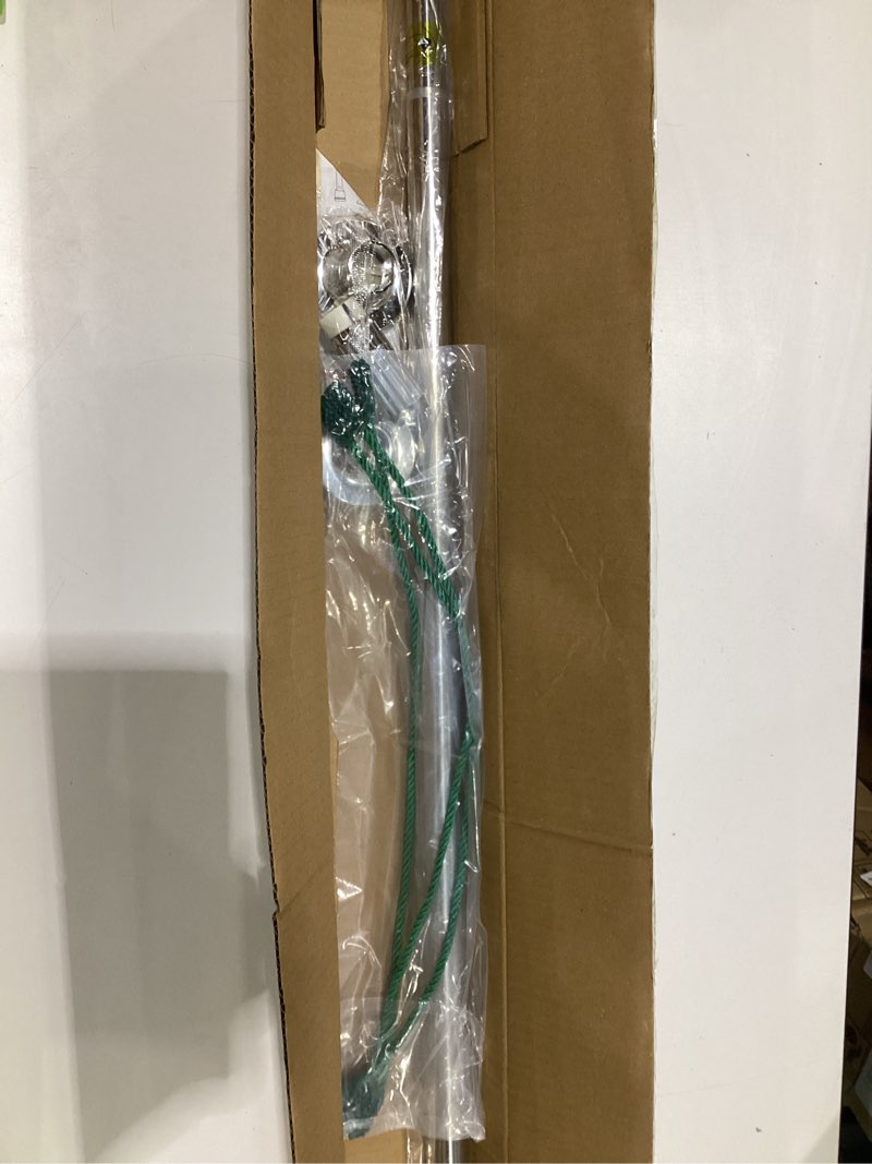 Condition photo showing Good Condition for Leinuosen Christmas Front Door Garland Hanger 43-74 Inch Adjustable Christmas Wreath Hanger Stainless Steel Retractable Rod with 3 Green Tie Ropes No Nail Screw No Damage for Xmas DIY Hanging(Silver)
