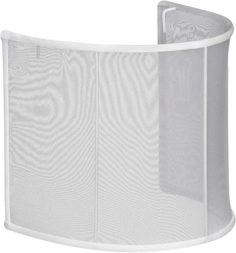 Dainolite J570607-119 Softback J15 Organza Shade for Wall Sconce JOS-7-2W, White