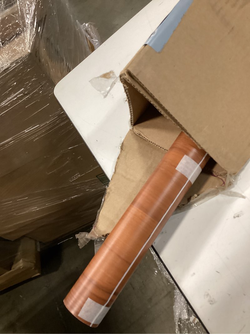 Condition photo showing Good Condition for veelike chestnut brown wood contact paper peel and stick countertop wood wallpaper 118''x32'' wide countertop contact paper waterproof self adhesive wooden vinyl wrap for kitchen cabinet table counter 32" x 118"