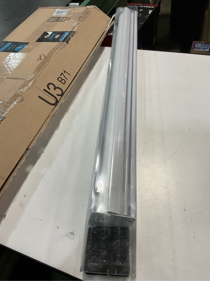 Condition photo showing As Is for KALYSIE Cordless Zebra Blinds for Windows, Free-Stop Pull Down Roller Window Shades with Valance, Light Filtering Dual Layers Sheer Shades for Home and Office, Beige, 20" W x 72" H A. Beige ( Cordless ) 20"W x 72"H