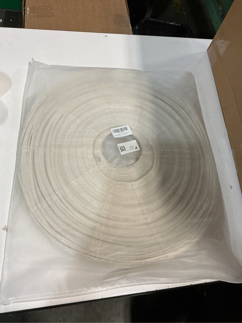 Condition photo showing Good Condition for oetmilc-2pcs hanging lamp shade can replace large paper lantern 20inch linen pendant light shade round off-white handmade fabric lampshades decorations suitable for the living room hallway bedroom