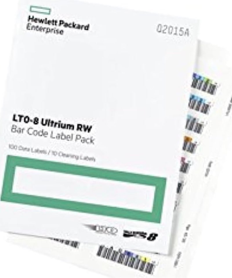 Hewlett Packard Enterprise HPE LTO-8 Ultrium RW Bar Code Label Pack