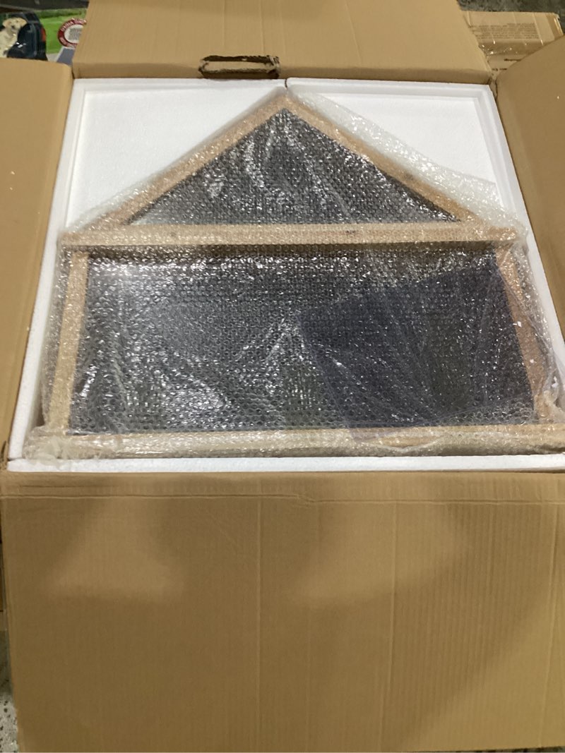 Condition photo showing New/Like New for framepro baseball display case & holder for 12 balls - cherry wooden shelves | autographed baseball collector case, sports memorabilia display