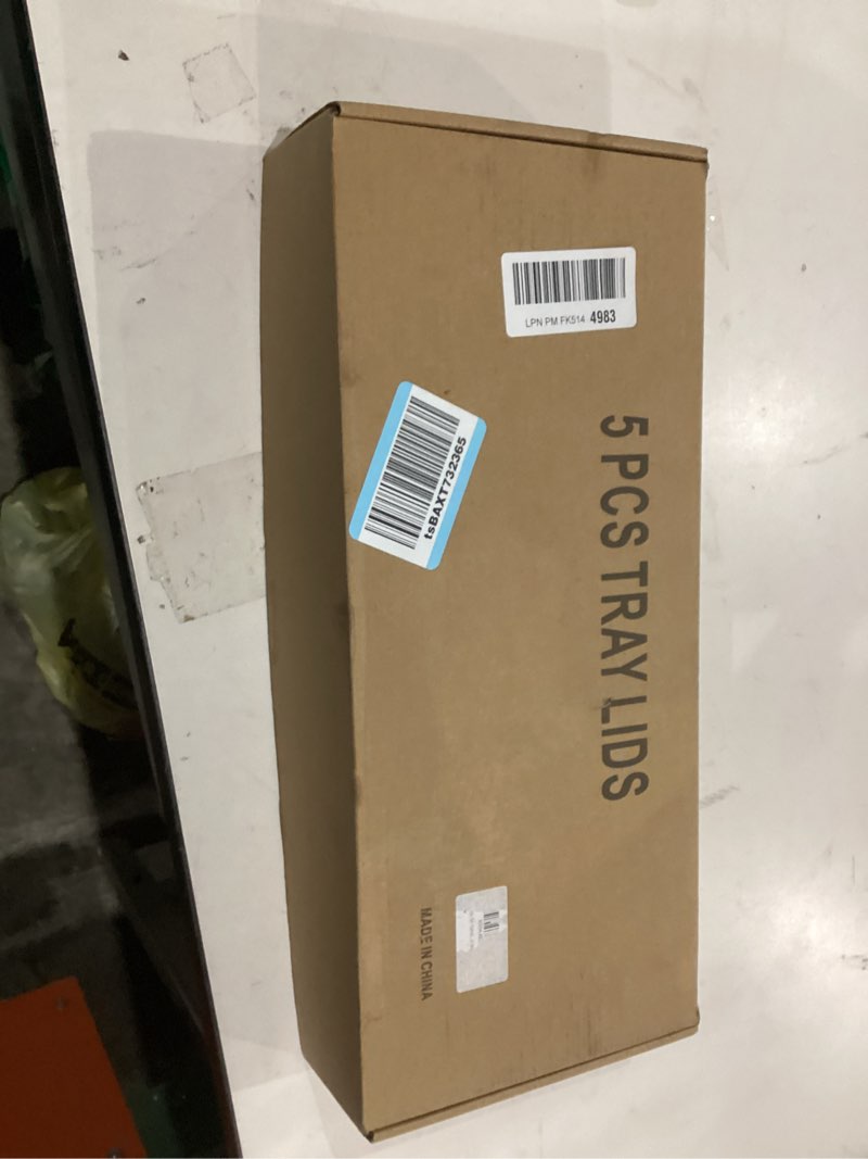 Five piece tray lids