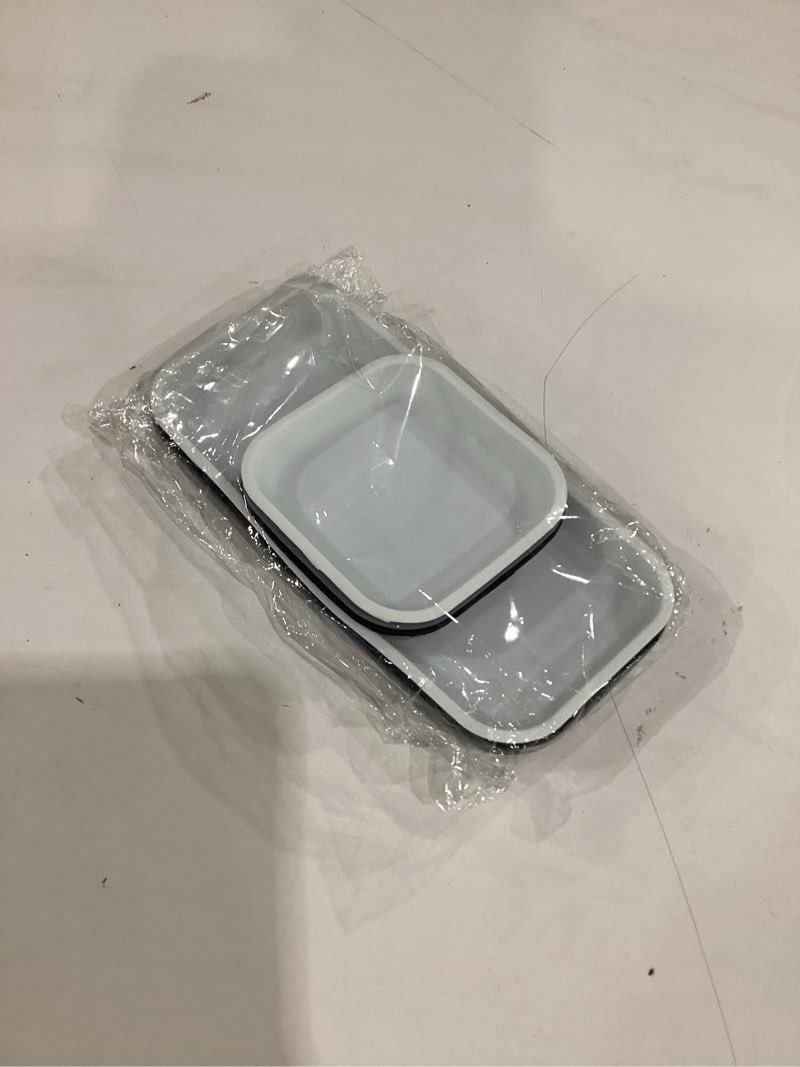 Condition photo showing Good Condition for wenqik 6 pcs mini silicone bathroom trays 7 inch multifunctional bathroom counter tray multipurpose decorative tray for kitchen desk perfume jewelry candle key ring(black, white, gray)