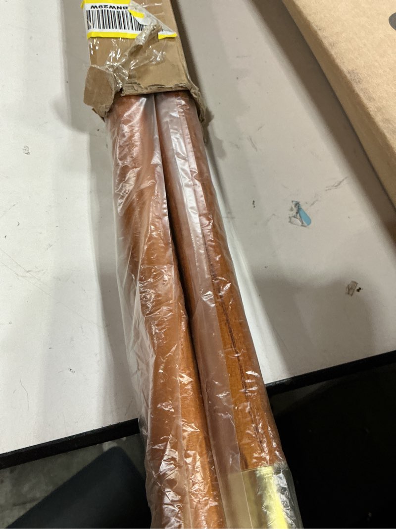 Condition photo showing New/Like New for landical 2 pcs indoor or parade flagpole solid wooden flag pole brass screw joint indoor flag pole, brown and gold (8 ft) 2 8 ft