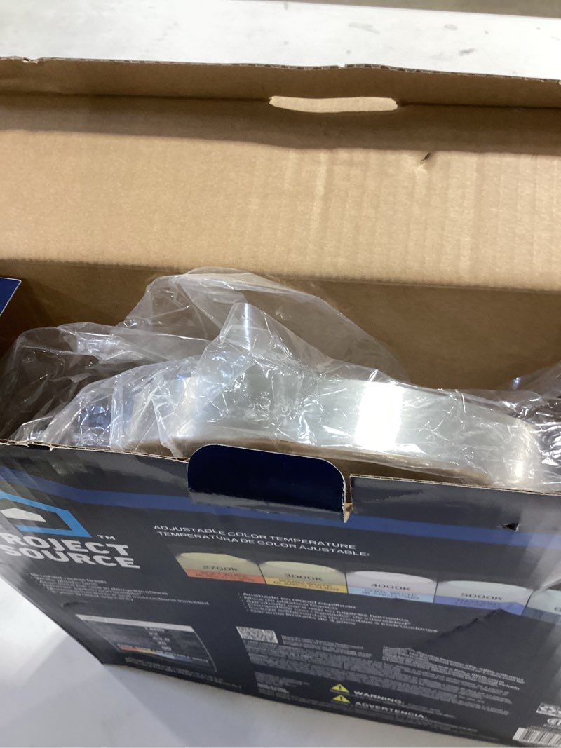 Condition photo showing Good Condition for Project Source Edge Light 13-in Brushed Nickel Outdoor 1 -Light LED