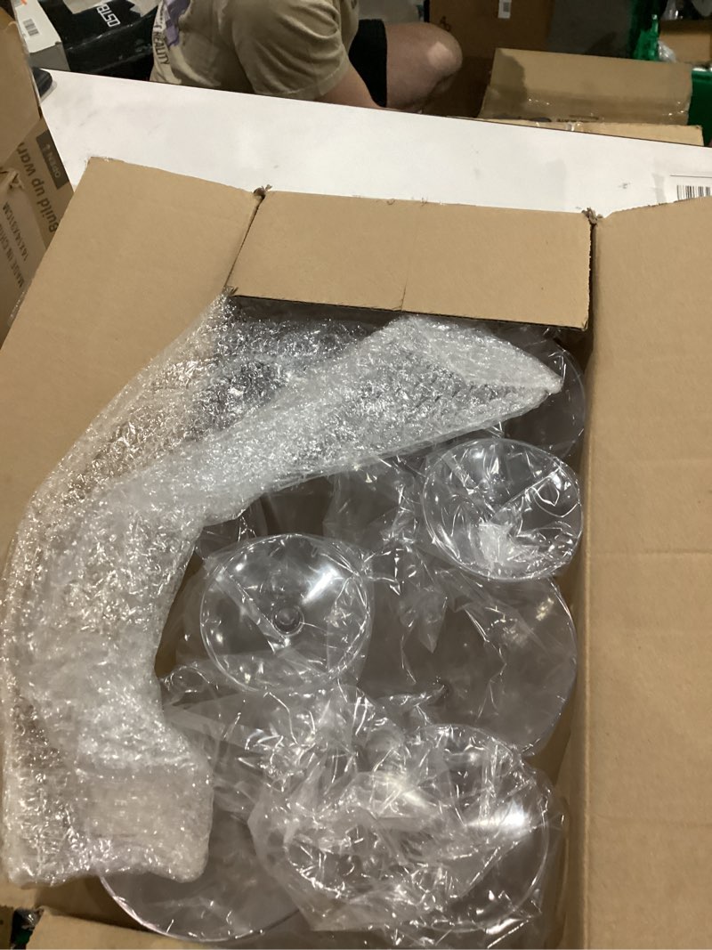 Condition photo showing Good Condition for Patelai 10 Pcs 10 oz Unbreakable Martini Glasses Set Disposable Plastic Martini Glasses Clear Stemmed Cocktail Cups Drinkware for Mousse Home Bar Restaurant Wedding Gift Festival Party Supplies