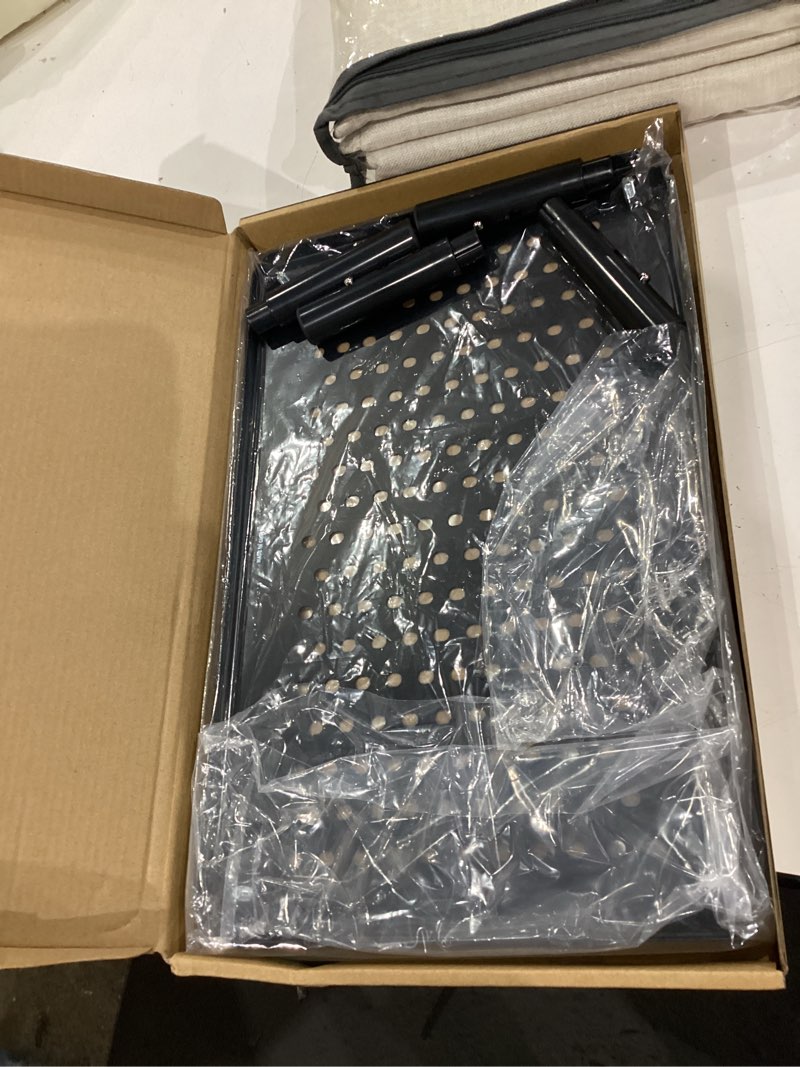 Condition photo showing Good Condition for wali computer monitor stand for desk, adjustable laptop riser, desk monitor stand underneath storage for office, home, school supplies (stt003), 1 pack, black metal black 14.6"l * 9.3"w 1