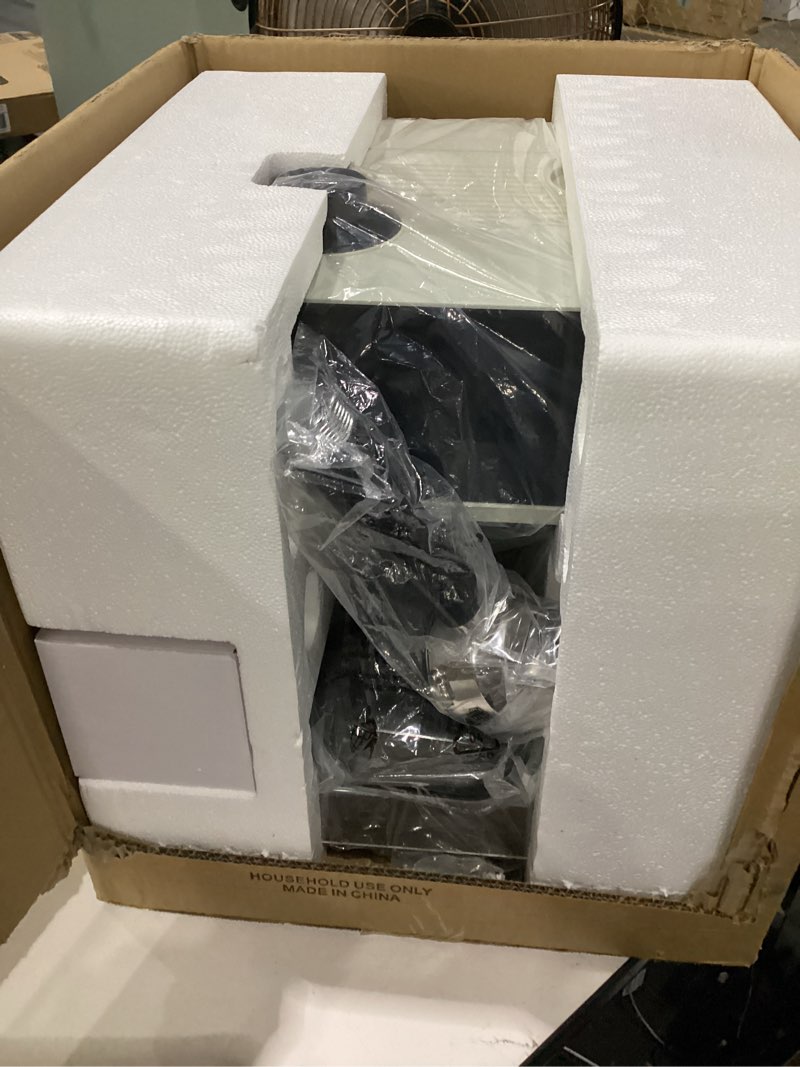 Condition photo showing Good Condition for ollygrin semi-automatic espresso machine with grinder, 2-in-1 coffee machiner with milk frother, 20 bar pressure coffee maker, removable water tank & bean hopper, expresso machine for home barista ivory, not tested
