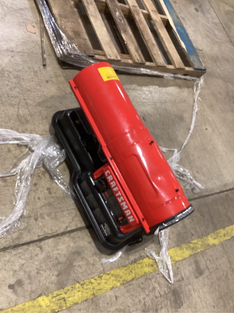 Condition photo showing As Is for similar product dewalt 140000 -btu forced air kerosene multi-fuel construction heater