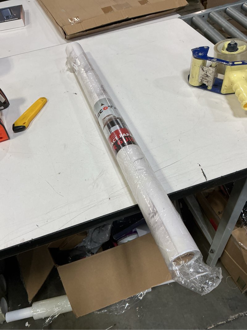 Condition photo showing As Is for Decotalk Grey White Marble Contact Paper 12 x 120 inch Peel and Stick Countertops Self Adhesive Wallpaper Waterproof Removable Granite Contact Paper for Kitchen Backsplash Cabinets Drawer Liners Thick 12" x 120"