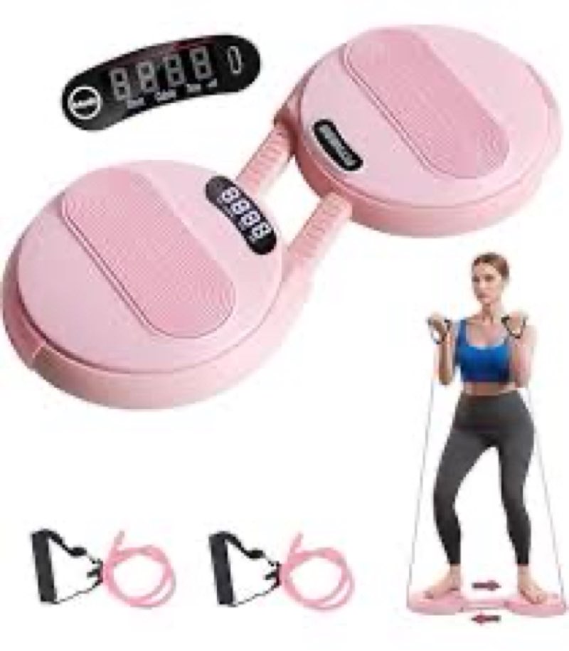LOCK&SOLVER Waist Twisting Machine, Ab Twister Board, Adjustable Waist Twister with Intelligent Coun