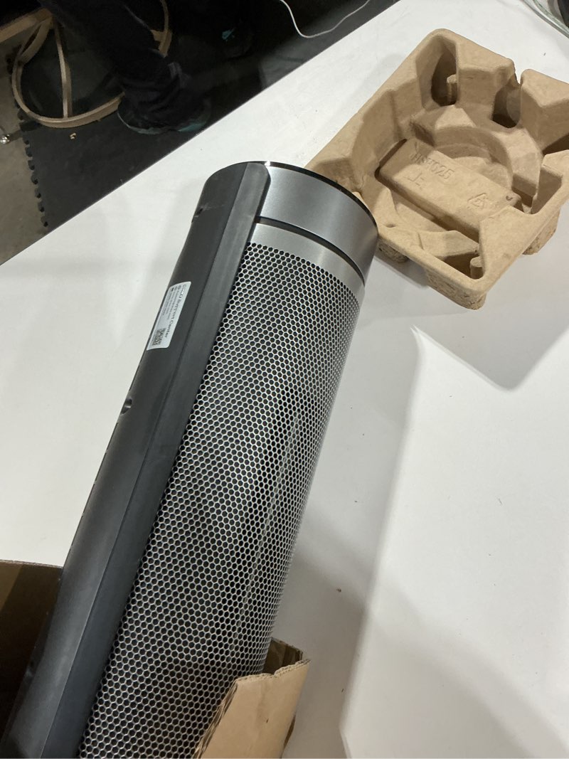 Condition photo showing Good Condition for dreo space heater for large room, 23 inch electric heaters for indoor use, 8 safe protection tower, 70° oscillation, ptc ceramic with thermostat and remote, quiet, 12h timer, bedroom, office silver 23inch