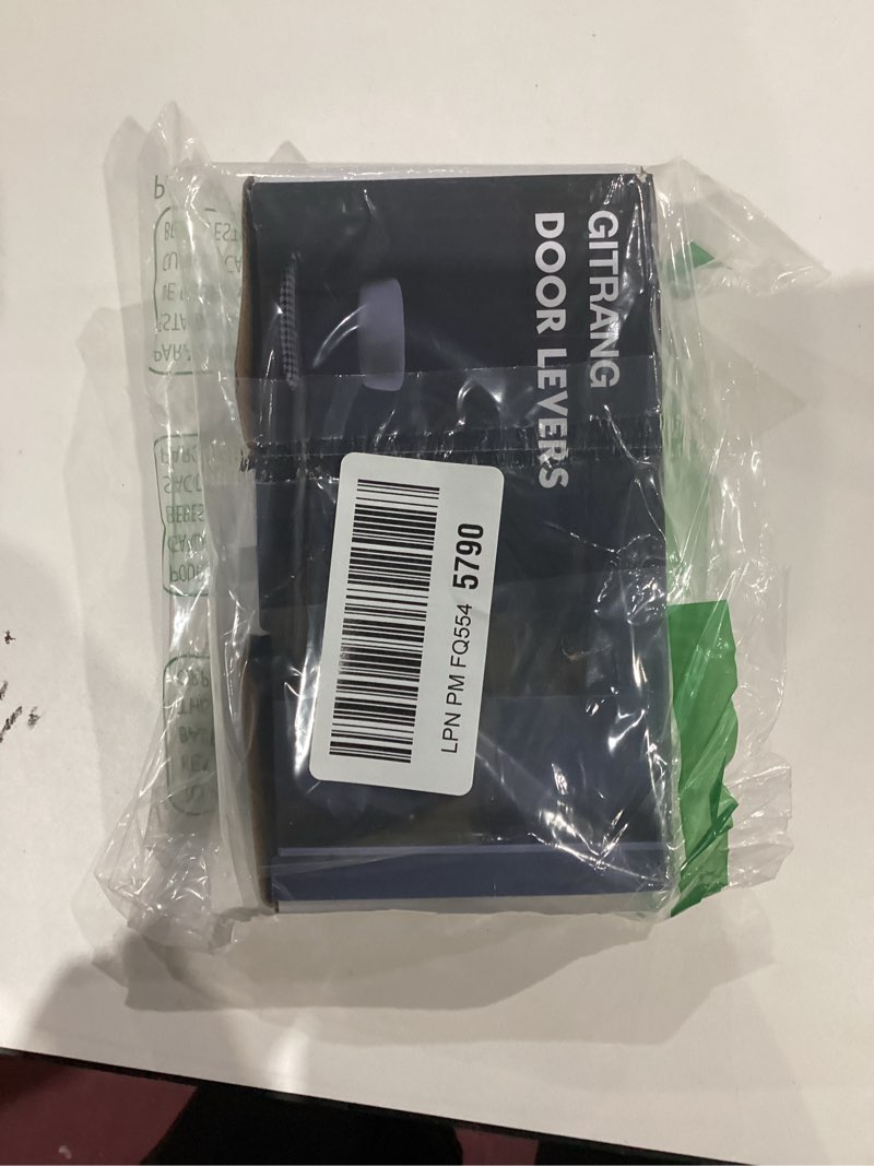 Condition photo showing As Is for Door Levers Interior Keyed Difference Entry Front/Bedroom Door Handles for Left and Right Opened Door with Lock and Keys Set in Satin Nickel 1 Satin Nickel Keyed Difference