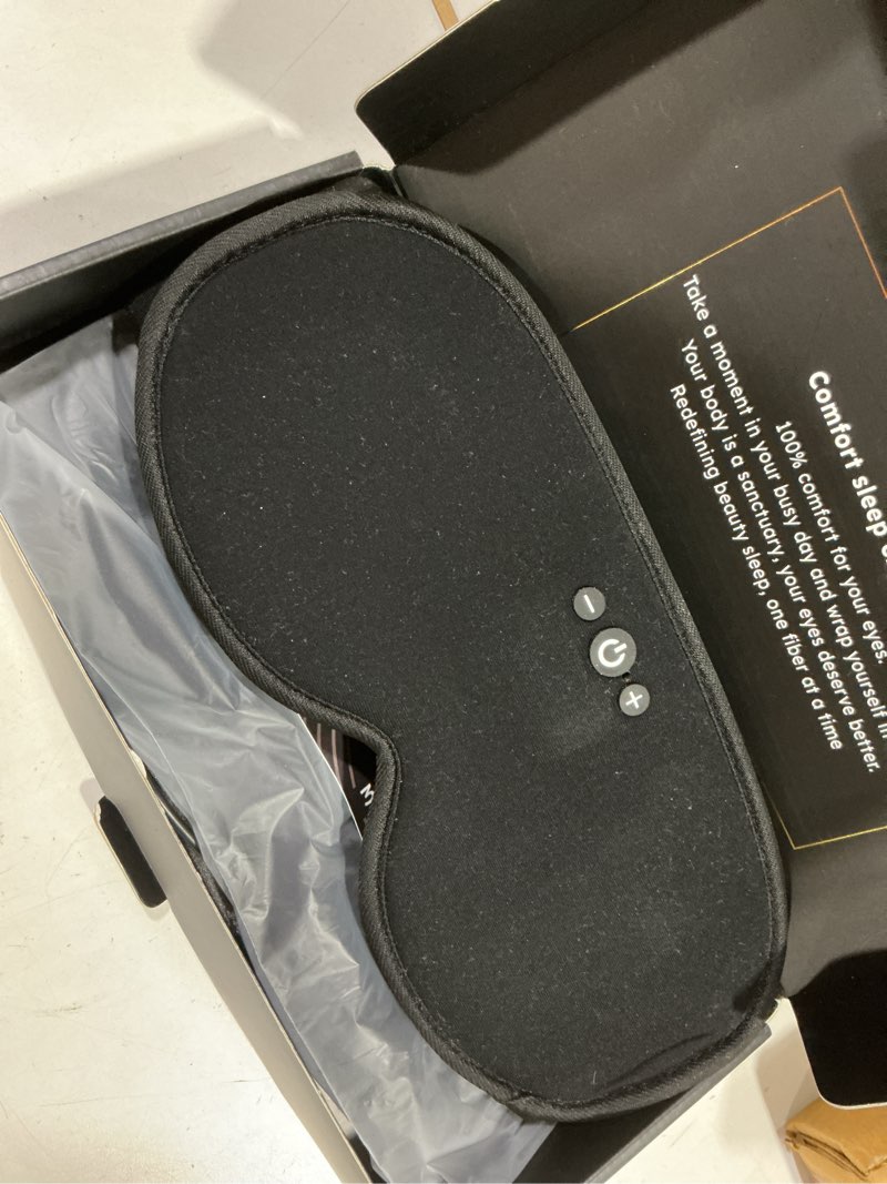 Condition photo showing Good Condition for 2 in 1 Smart Bluetooth Bamboo Cotton Sleep Mask Headphones, 3D Weighted Compress Cooling Gel Eye Mask 100% Blackout Sleep Mask Zero Eye Pressure|Warm&Cooling mask Hot Cold Therapy Sleep Headphones Bluetooth Sleep Headphnes Black