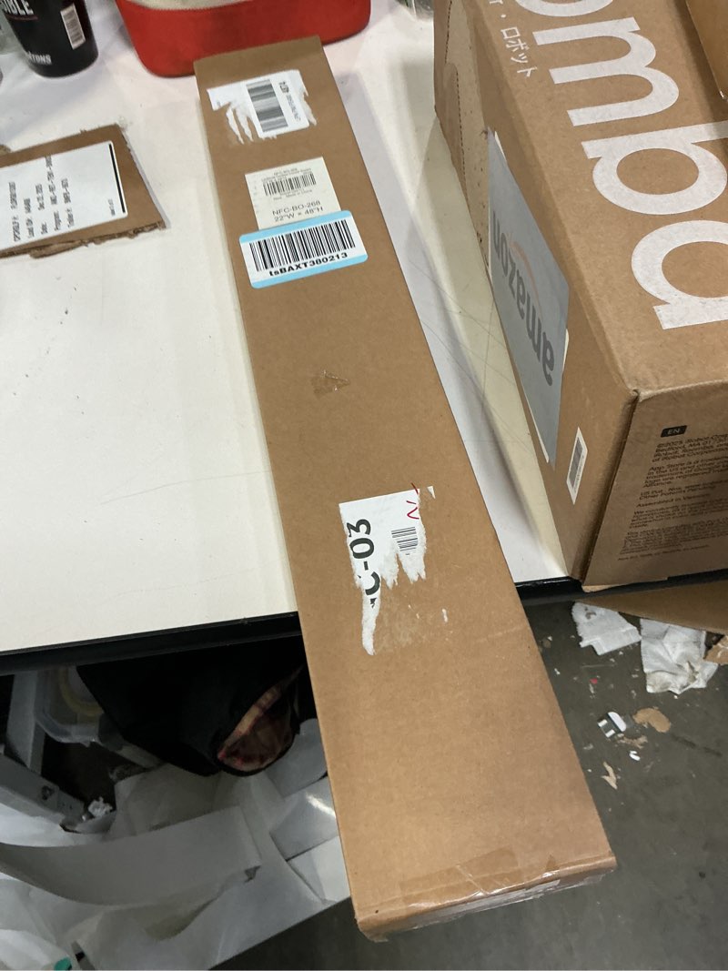 Condition photo showing New/Like New for LazBlinds Cordless Cellular Shades, No Tools No Drill Blackout Honeycomb Shades Pleated Blinds for Windows, 22'' W x 48'' H, Silver White