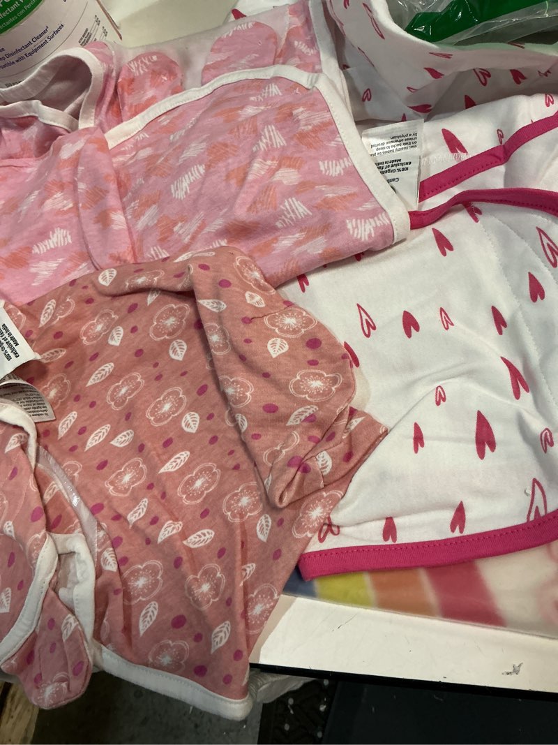 Condition photo showing New/Like New for › 3 pack organic cotton adjustable infant swaddles, 100% organic ages 0-3 months 