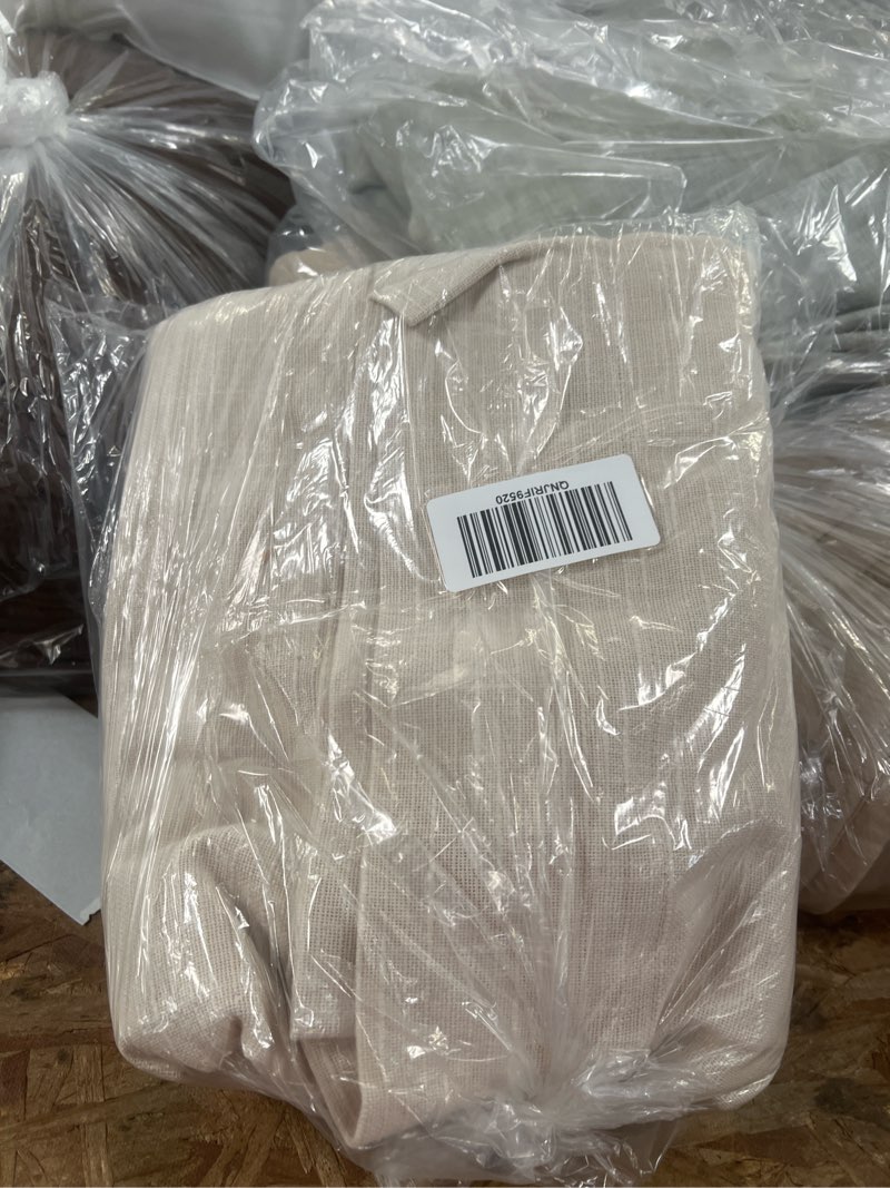 Condition photo showing Good Condition for cotton slub curtain, 48x96, natural