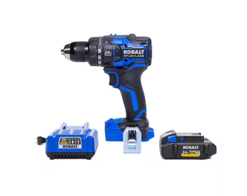 INCOMPLETE, Kobalt XTR 24-volt 1/2-in Keyless Brushless Cordless Drill