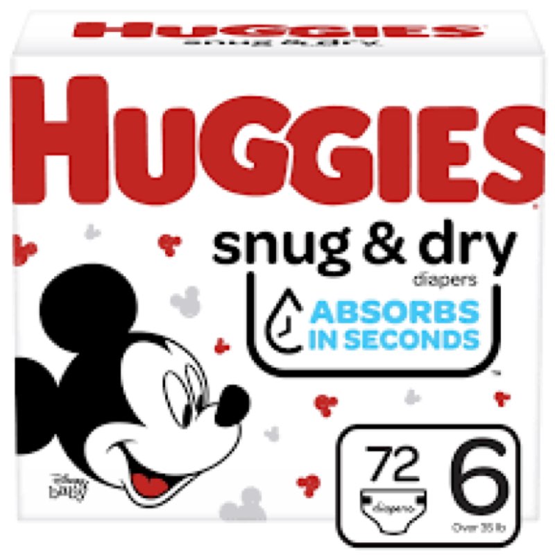 huggies size 6 72ct diapers