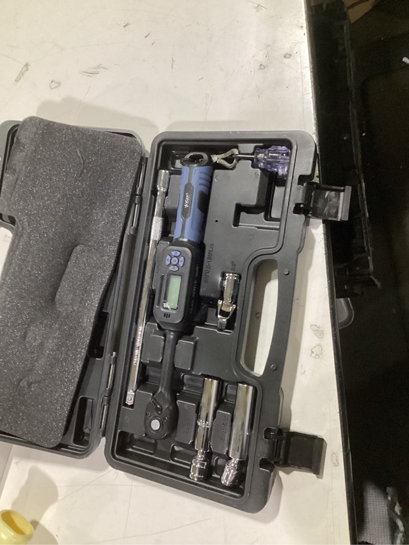 Condition photo showing New/Like New for 3/8 torque wrench digital (5.02-99.6 ft.lb?±2% accuracy digital spark plug socket & tire inch pound torque wrench 3/8 drive with buzzer and led flash notification track mode for moto auto car 3/8" 5.02-99.6 ft.lb