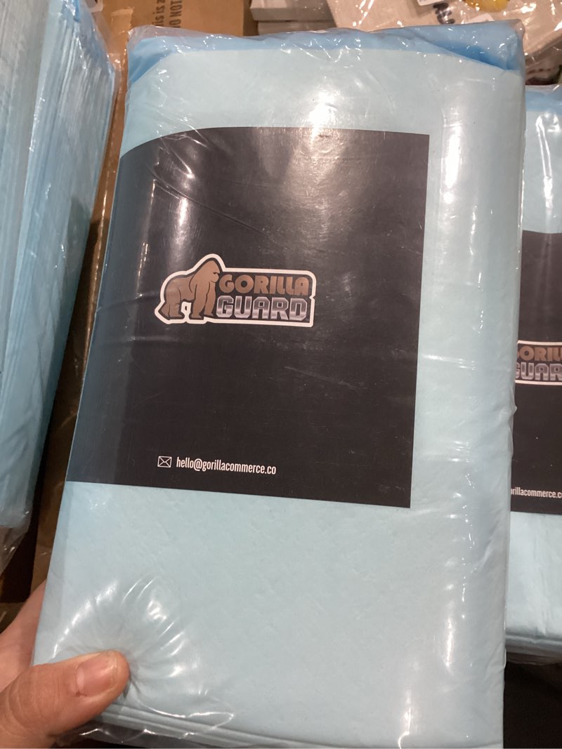 Condition photo showing New/Like New for Gorilla Guard Disposable Puppy Pads, 5 Layer Pee Pads for Dogs, Absorbent Diaper Changing Pad, Dog Potty Training Supplies, Quick Dry Pet Housebreaking Essentials for Puppies, 25 Count 22x22 in 22" x 22" 25