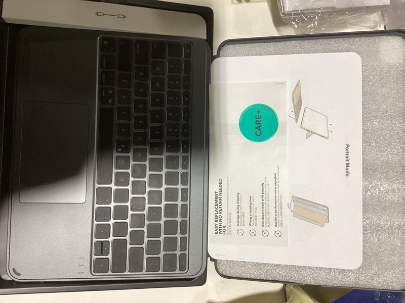 Condition photo showing New/Like New for ESR for iPad Pro 13" Case with Keyboard (M5/M4, 2025/2024), Magnetic Detachable Keyboard, Portrait/Landscape Modes, Large Click-Anywhere Trackpad, Backlit Keys, Shift Series, Dark Gray iPad Pro 13" (M5/M4) Dark Gray