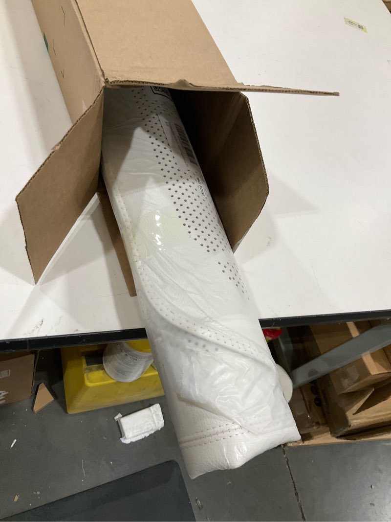 Condition photo showing Good Condition for Nappa Leather Car Seat Covers for Tesla Model Y/3 2025 Highland/Juniper Breathable Perforated All-Season Universal Front Bottom Seat Protectors for Tesla Accessories, 1PC White