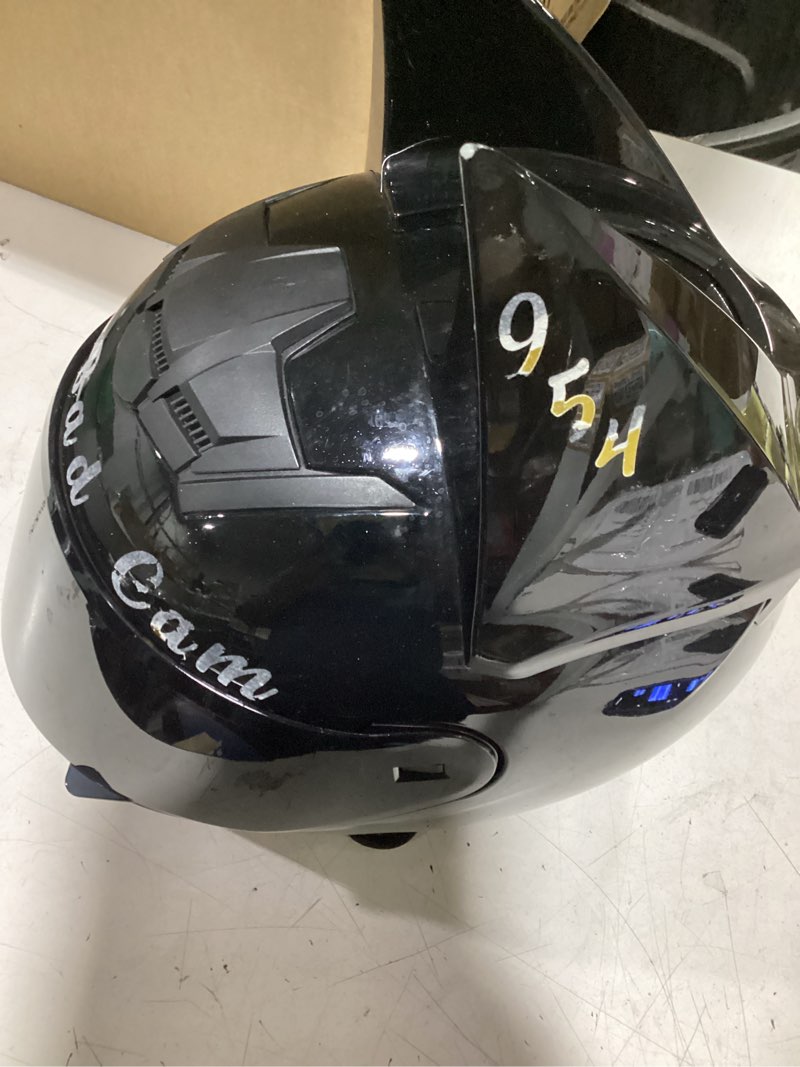 Condition photo showing Good Condition for cat ear knight helmet full face motorcycle helmet dot certified, personality cool flip up motorcycle helmets for road riding street racing helmet - unisex, stylish & breathable bright black medium