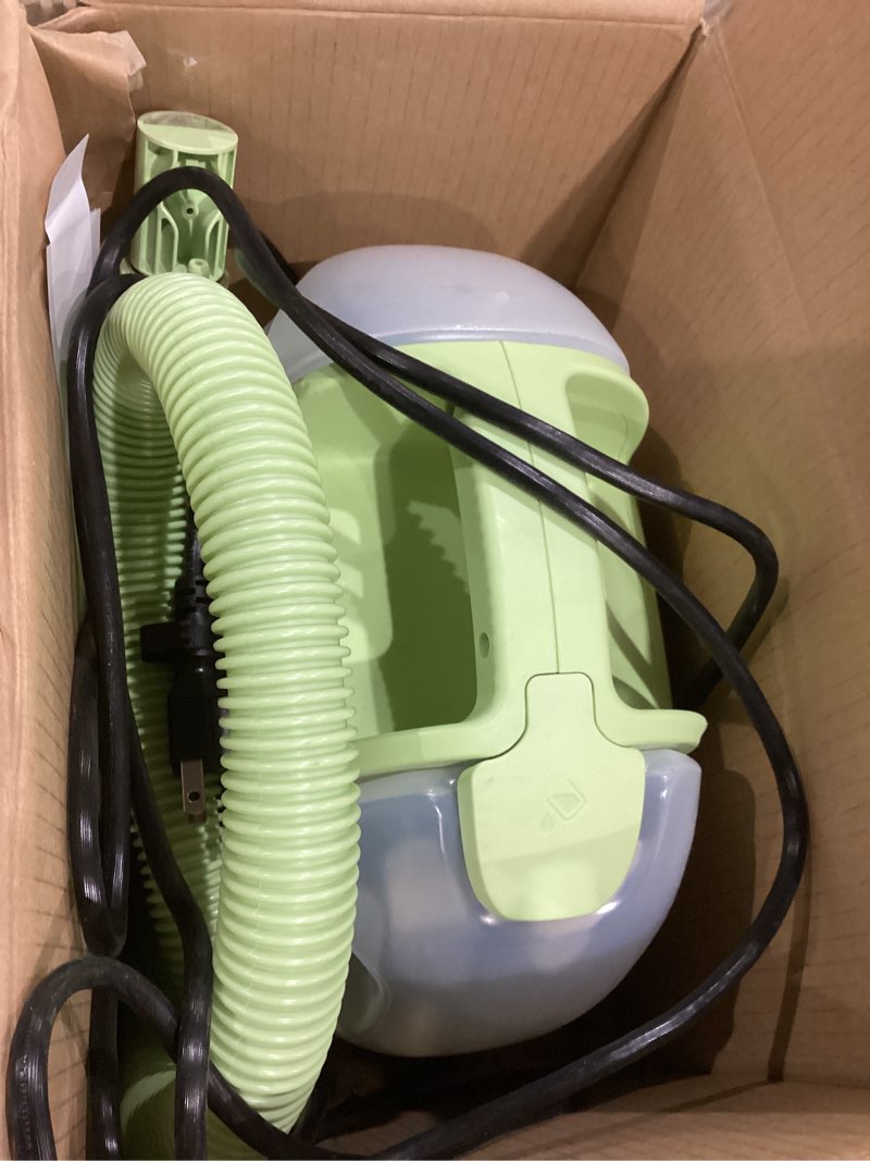 Condition photo showing Good Condition for bissell little green mini portable carpet and upholstery deep cleaner, car/auto detailer, with hydrorinse self-cleaning tool and 4" tough stain tool, tea green, 4075