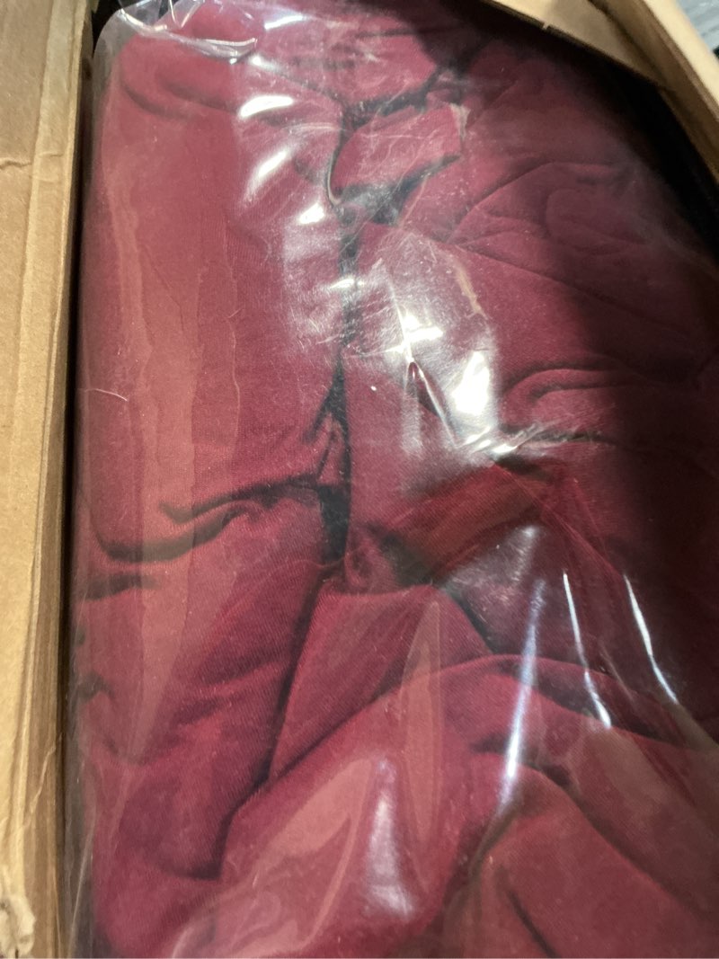 Condition photo showing Good Condition for peryiter 3 pcs slipcover set for couch furniture covers for sofa loveseat couch arm chair, form fit stretch, wrinkle free, furniture protector(burgundy,milk silk spandex) burgundy milk silk spandex