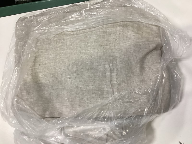 Condition photo showing Good Condition for european linen true blackout curtain - single panel, 48x84, flax