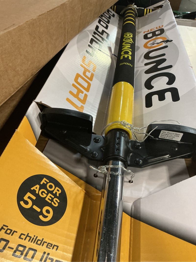 Condition photo showing Good Condition for new bounce pogo stick for kids - pogo sticks, 40 to 80 lbs - sport edition, quality, easy grip, pogostick for hours of wholesome fun black & yellow